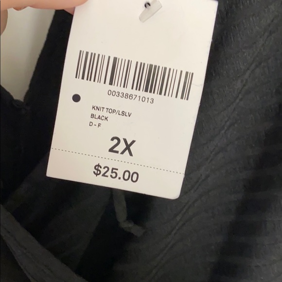 F21 black knit top - Picture 2 of 3